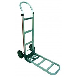 MAGLINER Aluminium Hand Truck with Rubber Wheels and Pram Handle with F3 Nose