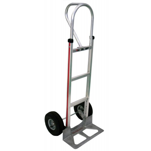 MAGLINER Aluminium Hand Truck with Pneumatic Wheels and Vertical Loop Handle