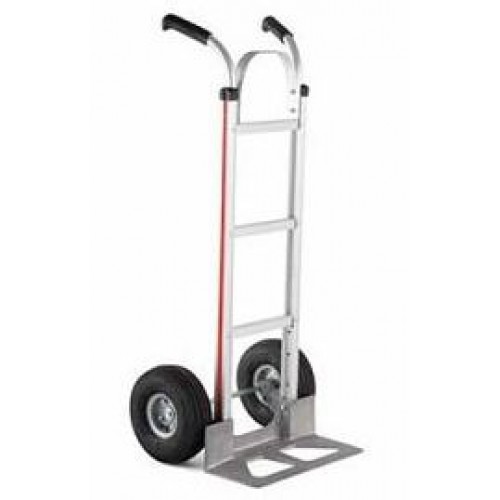 MAGLINER Aluminium Hand Truck with Pneumatic Wheels and Double Grip Handle