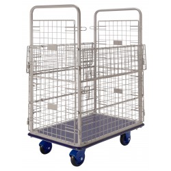 PRESTAR NF307WH Wire Mesh High Cage Trolley Steel Base 300 Kg